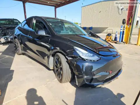 5YJYGDEE7MF245606 — 2021 Tesla Model Y, фото 4 с аукциона Copart 15.10.2026, Передняя часть