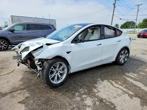5YJYGDEE9MF270376 — 2021 Tesla Model Y, Передняя часть (Front End), фото до ремонта