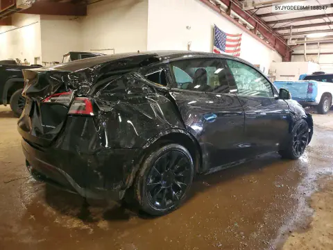 2021 Tesla Model Y VIN 5YJYGDEE8MF188347 фото 3