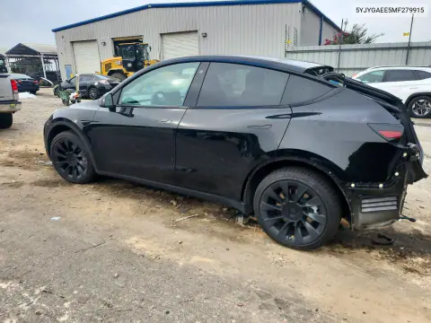 2021 Tesla Model Y VIN 5YJYGAEE5MF279915 фото 2