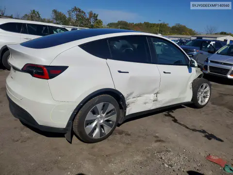 2021 Tesla Model Y VIN 5YJYGDEEXMF140560 фото 3