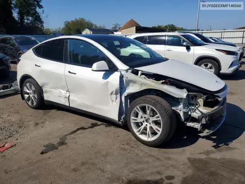 2021 Tesla Model Y VIN 5YJYGDEEXMF140560 фото 4