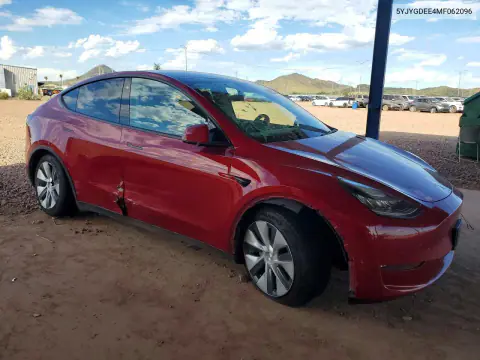 2021 Tesla Model Y VIN 5YJYGDEE4MF062096 фото 4