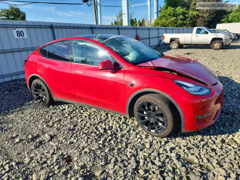 2022 Tesla Model Y VIN 7SAYGDEE2NA021967 фото 4