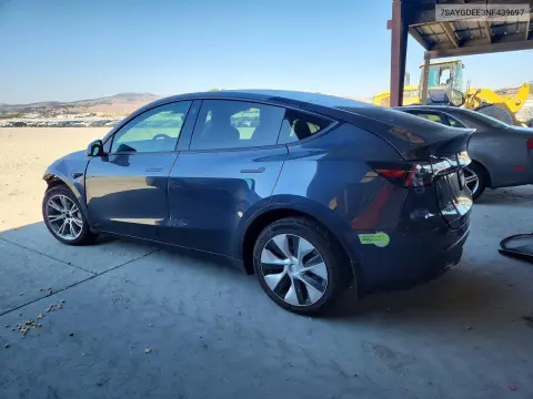 2022 Tesla Model Y VIN 7SAYGDEE3NF439697 фото 2
