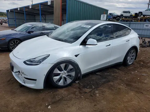 7SAYGAEEXNF323878 — 2022 Tesla Model Y, Град (Hail), фото до ремонта