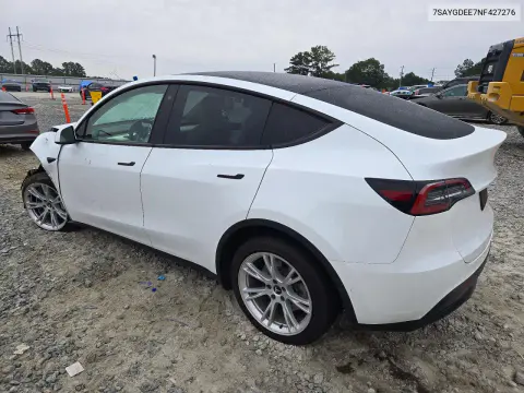 2022 Tesla Model Y VIN 7SAYGDEE7NF427276 фото 2
