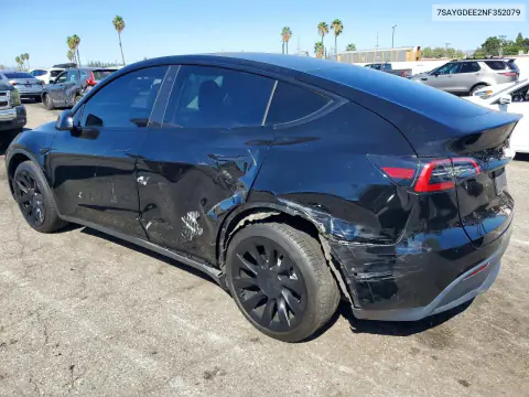 2022 Tesla Model Y VIN 7SAYGDEE2NF352079 фото 2
