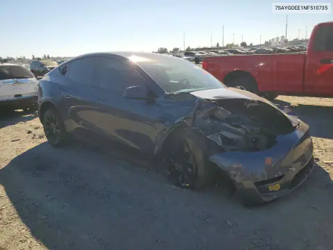 2022 Tesla Model Y VIN 7SAYGDEE1NF510735 фото 4