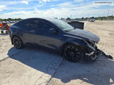 2022 Tesla Model Y VIN 7SAYGDEF9NF373813 фото 4