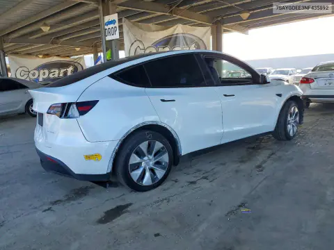 2022 Tesla Model Y VIN 7SAYGDEE3NF435892 фото 3