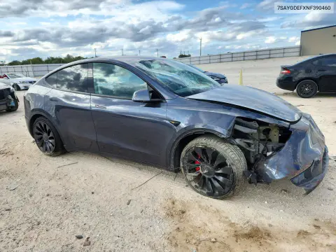 2022 Tesla Model Y VIN 7SAYGDEFXNF390460 фото 4