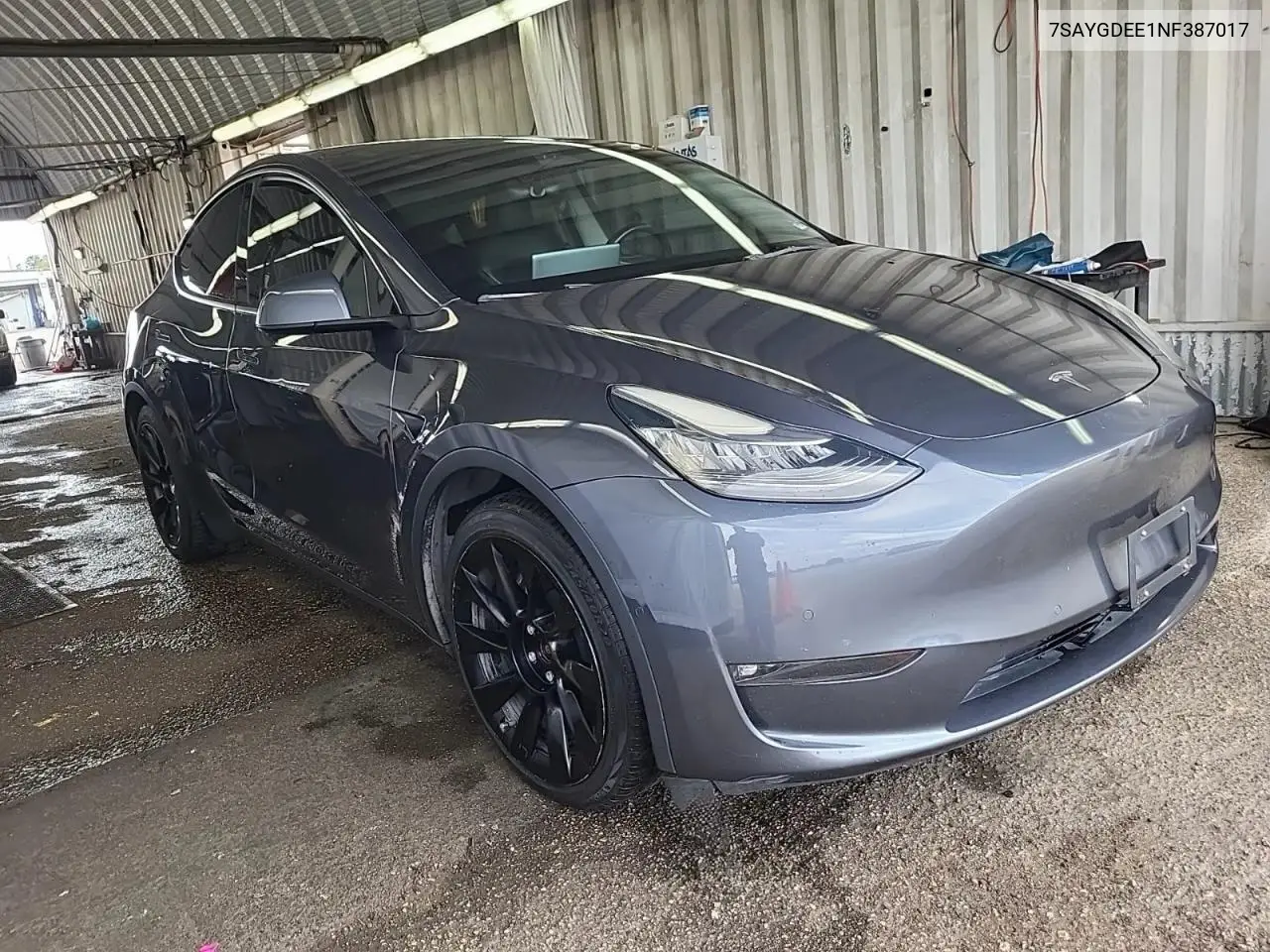 7SAYGDEE1NF387017 Tesla Model Y 2022 — повреждение Естественный износ, фото до ремонта