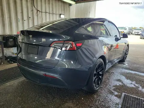 7SAYGDEE1NF387017 — 2022 Tesla Model Y, фото 4 с аукциона Copart 15.10.2026, Естественный износ