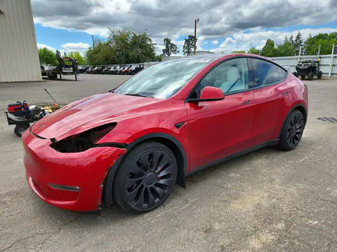 7SAYGDEF9PF870489 — 2023 Tesla Model Y, Передняя часть (Front End), фото до ремонта