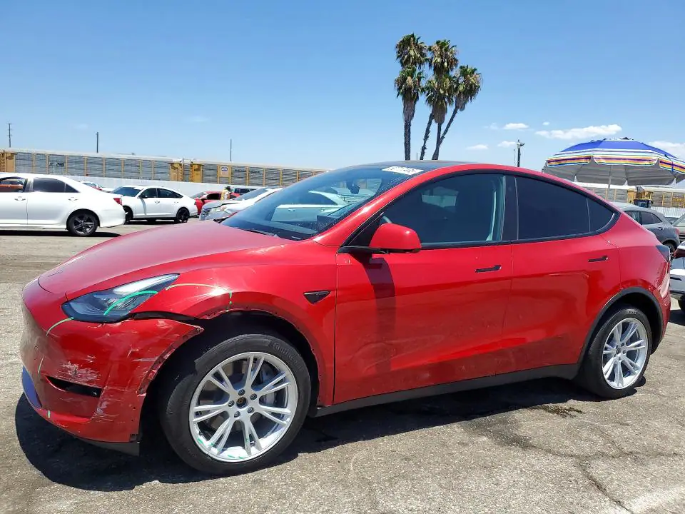 7SAYGDEE9PA027381 Tesla Model Y 2023 — повреждение Передняя часть, фото до ремонта