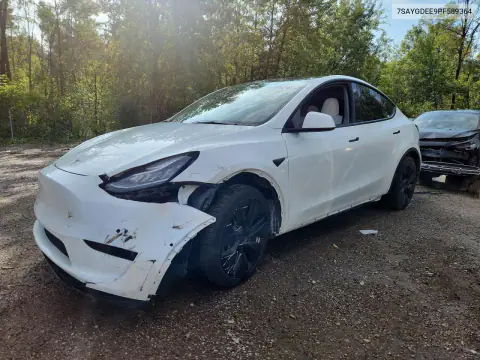 7SAYGDEE9PF589364 — 2023 Tesla Model Y, Передняя часть, фото до ремонта