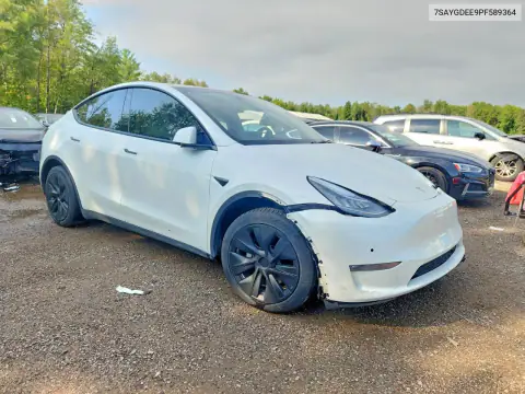 7SAYGDEE9PF589364 — 2023 Tesla Model Y, фото 4 с аукциона Copart, Передняя часть