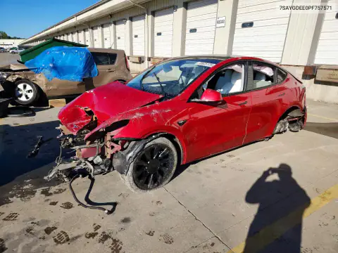 7SAYGDEE0PF757571 — 2023 Tesla Model Y, Повреждения со всех сторон, фото до ремонта