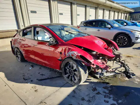 7SAYGDEE0PF757571 — 2023 Tesla Model Y, фото 4 с аукциона Copart, Повреждения со всех сторон