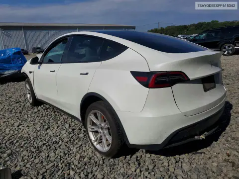 2023 Tesla Model Y VIN 7SAYGDEEXPF615342 фото 2