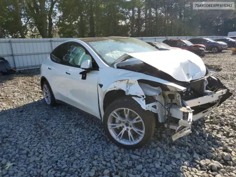 2023 Tesla Model Y VIN 7SAYGDEEXPF615342 фото 4