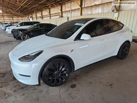 7SAYGDEF3PF834149 — 2023 Tesla Model Y, Задняя часть, фото до ремонта