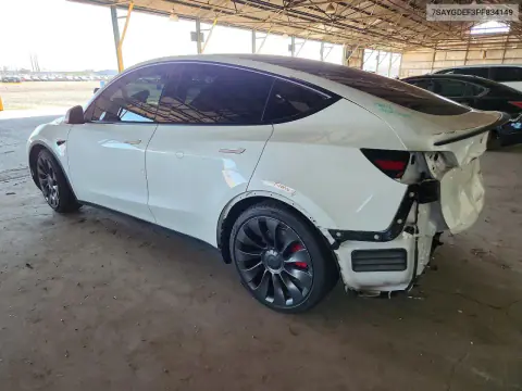 2023 Tesla Model Y VIN 7SAYGDEF3PF834149 фото 2