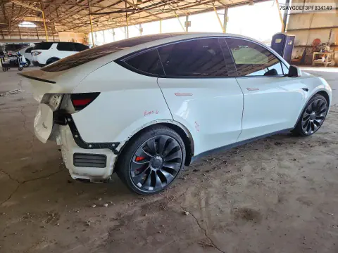 2023 Tesla Model Y VIN 7SAYGDEF3PF834149 фото 3