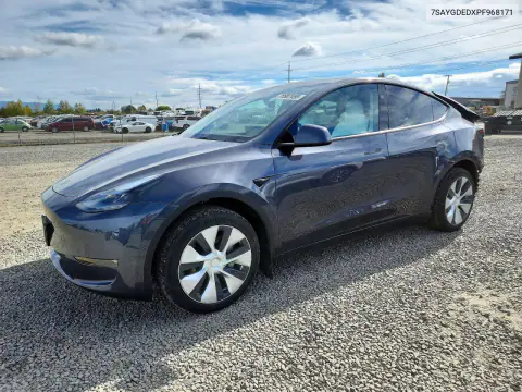 7SAYGDEDXPF968171 — 2023 Tesla Model Y, Задняя часть, фото до ремонта