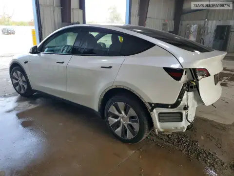 2023 Tesla Model Y VIN 7SAYGDEE3PA100776 фото 2