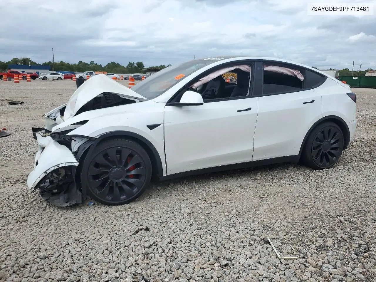 2023 Tesla Model Y VIN 7SAYGDEF9PF713481 фото 1
