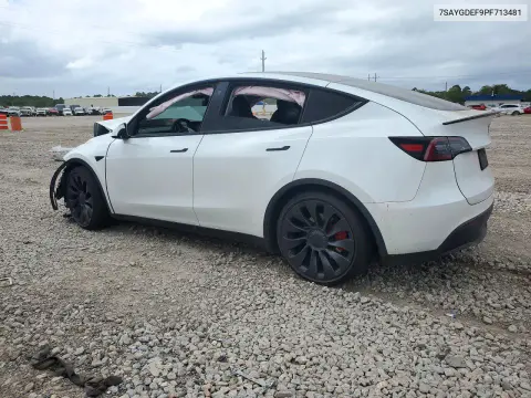 2023 Tesla Model Y VIN 7SAYGDEF9PF713481 фото 2