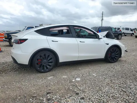 2023 Tesla Model Y VIN 7SAYGDEF9PF713481 фото 3