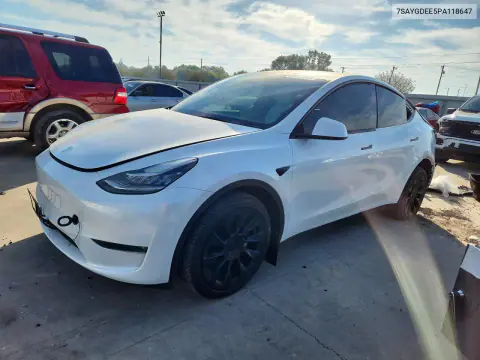 7SAYGDEE5PA118647 — 2023 Tesla Model Y, Задняя часть, фото до ремонта