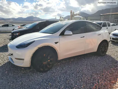 7SAYGDEE7PF696395 — 2023 Tesla Model Y, Задняя часть, фото до ремонта