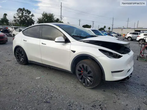 2023 Tesla Model Y VIN 7SAYGDEF3PF667274 фото 4
