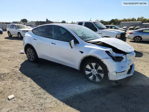 2023 Tesla Model Y VIN 7SAYGDEE9PF740798 фото 4
