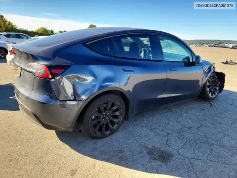 2023 Tesla Model Y VIN 7SAYGDEE2PA051375 фото 3
