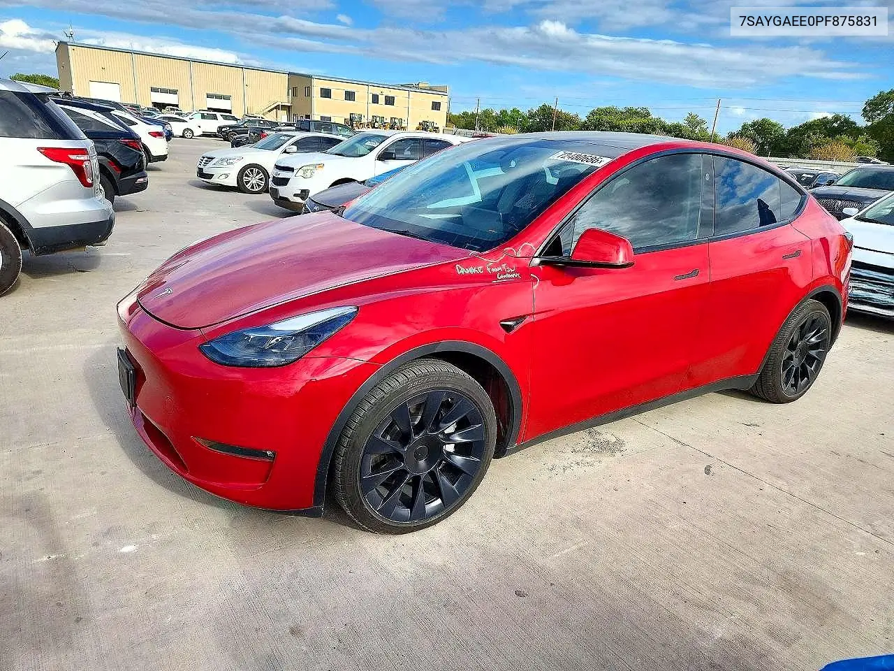 2023 Tesla Model Y VIN 7SAYGAEE0PF875831 фото 1