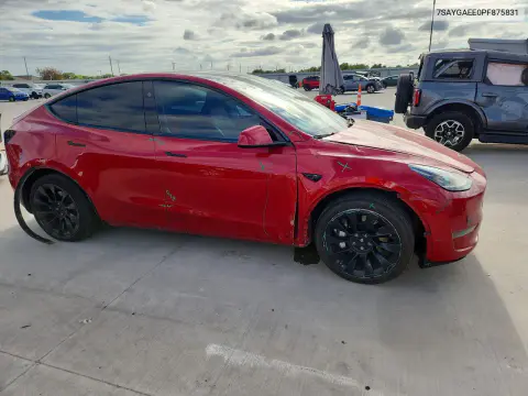 2023 Tesla Model Y VIN 7SAYGAEE0PF875831 фото 4