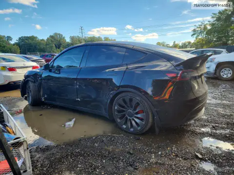 2023 Tesla Model Y VIN 7SAYGDEF0PF916534 фото 2
