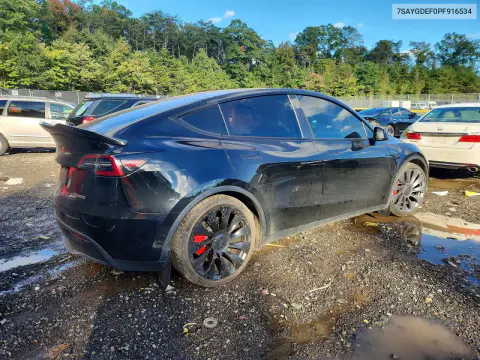 2023 Tesla Model Y VIN 7SAYGDEF0PF916534 фото 3