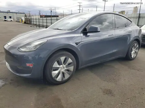 7SAYGDEE5PA135710 — 2023 Tesla Model Y, Задняя часть, фото до ремонта
