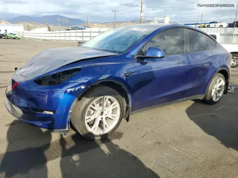 7SAYGDEE0PA090305 — 2023 Tesla Model Y, Передняя часть, фото до ремонта