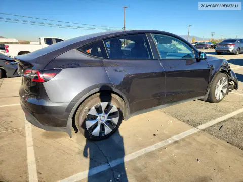 2024 Tesla Model Y VIN 7SAYGDEE8RF037311 фото 3