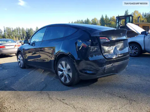 2024 Tesla Model Y VIN 7SAYGAEE6RF985558 фото 2