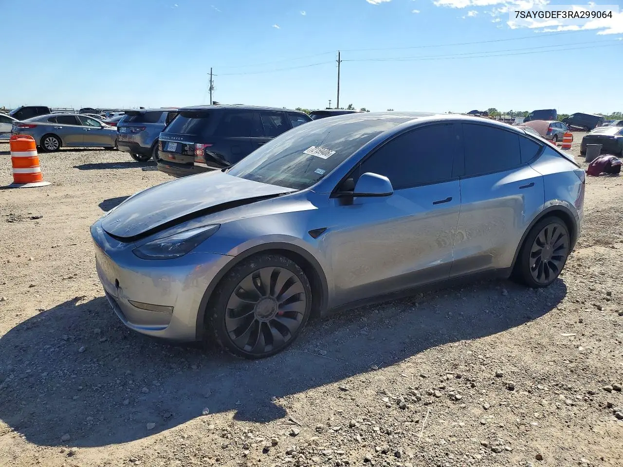 2024 Tesla Model Y VIN 7SAYGDEF3RA299064 фото 1