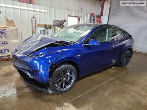 7SAYGDEE8RF160994 — 2024 Tesla Model Y, Задняя часть, фото до ремонта