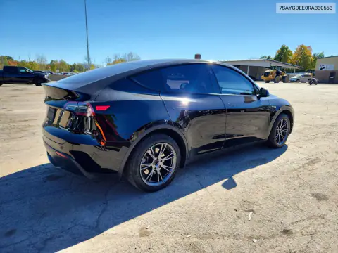 2024 Tesla Model Y VIN 7SAYGDEE0RA330553 фото 3